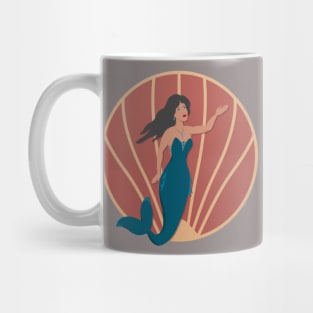 Art Deco Mermaid Mug